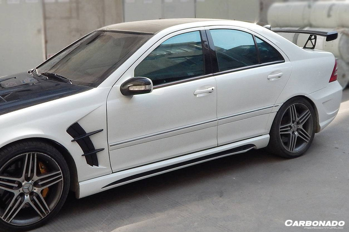 2001-2007 Mercedes Benz W203 C Class WI Style Side Skirts