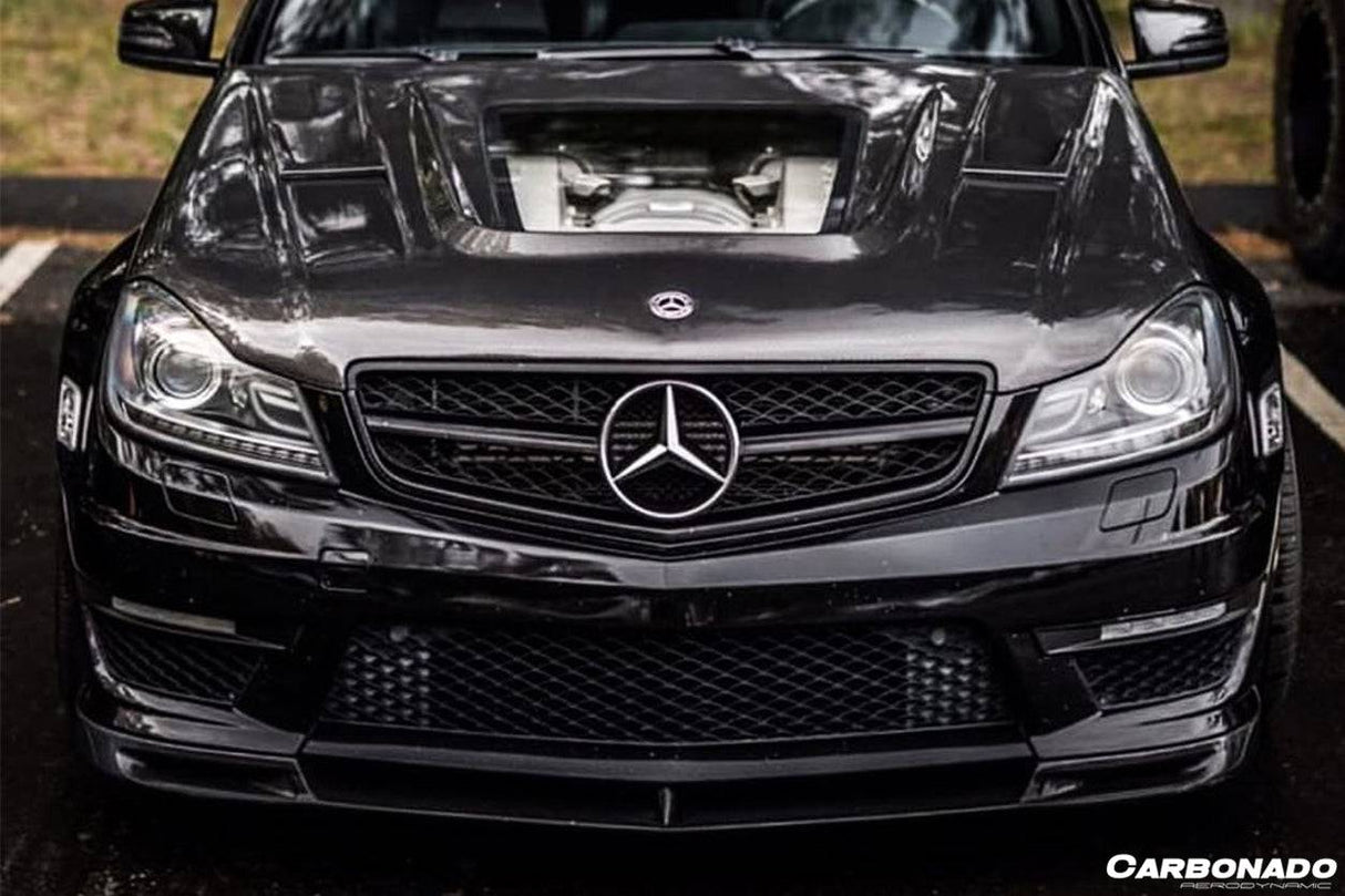 2012-2014 Mercedes Benz W204 C63 AMG VS Style Carbon Fiber Front Lip