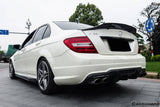 2012-2014 Mercedes Benz W204 C63 AMG Sedan VS Style Carbon Fiber Rear Lip
