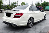 2012-2014 Mercedes Benz W204 C63 AMG Sedan VS Style Carbon Fiber Rear Lip