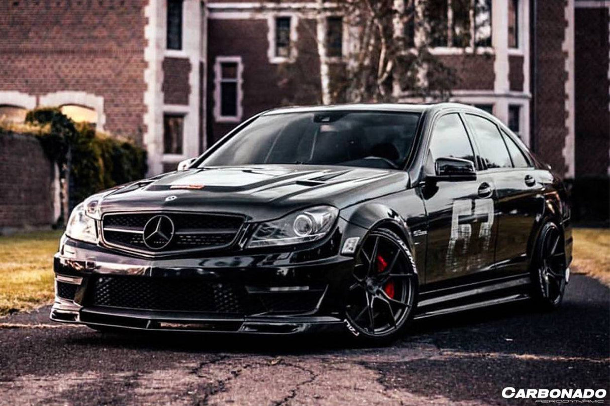2012-2014 Mercedes Benz W204 C63 AMG VS Style Carbon Fiber Front Lip