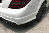 2012-2014 Mercedes Benz W204 C63 AMG RZS Style Carbon Fiber Rear Bumper Corner Extension