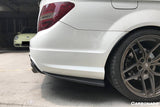 2012-2014 Mercedes Benz W204 C63 AMG RZS Style Carbon Fiber Rear Bumper Corner Extension