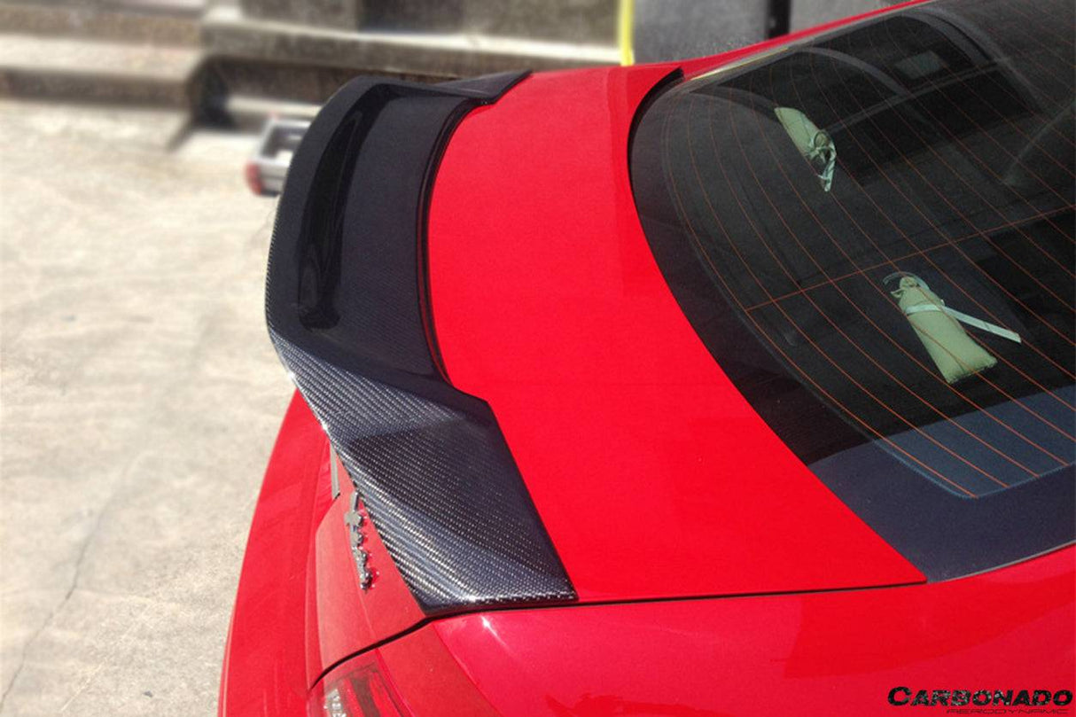 Mercedes Benz W204 C Class   C63 AMG Coupe RT Style Carbon Fiber Trunk Spoiler