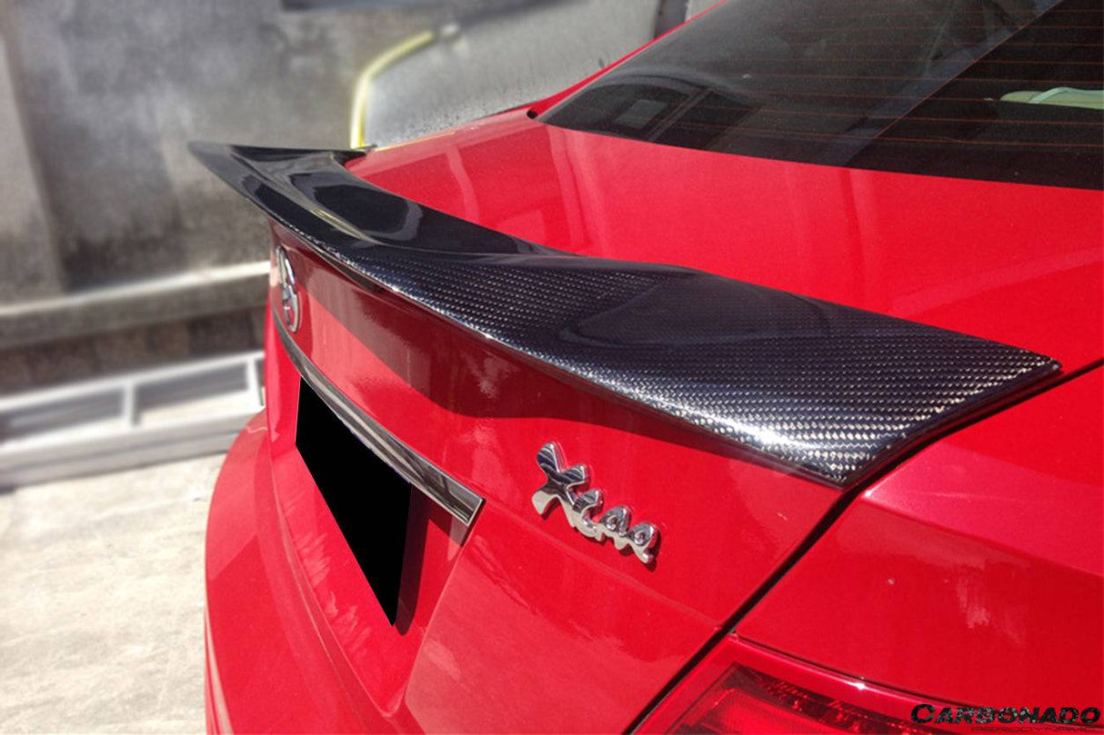 Mercedes Benz W204 C Class   C63 AMG Coupe RT Style Carbon Fiber Trunk Spoiler