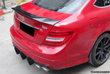 Mercedes Benz W204 C Class   C63 AMG Coupe RT Style Carbon Fiber Trunk Spoiler