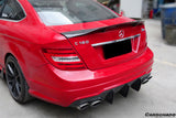 Mercedes Benz W204 C Class   C63 AMG Coupe RT Style Carbon Fiber Trunk Spoiler