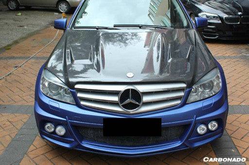 2008-2013 Mercedes Benz W204 C Class DE Style Front Bumper with  LED Lights