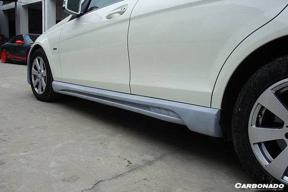 2008-2014 Mercedes Benz W204 C Class DE Style Side Skirts