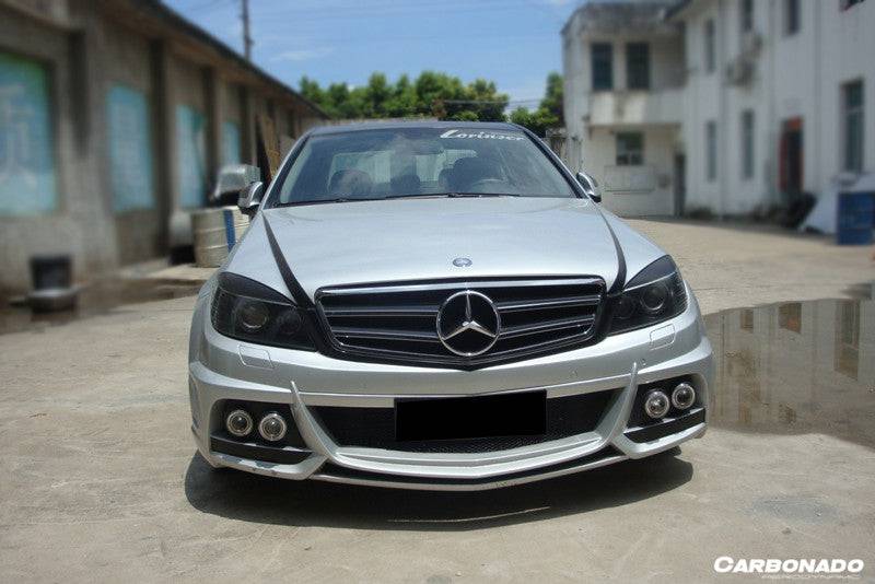 2008-2013 Mercedes Benz W204 C Class DE Style Front Bumper with  LED Lights