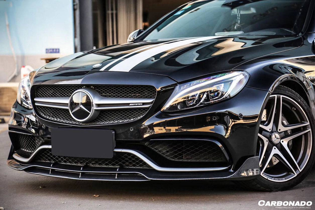 2015-2021 Mercedes Benz W205 C63  S AMG Coupe BR Style Front Lip