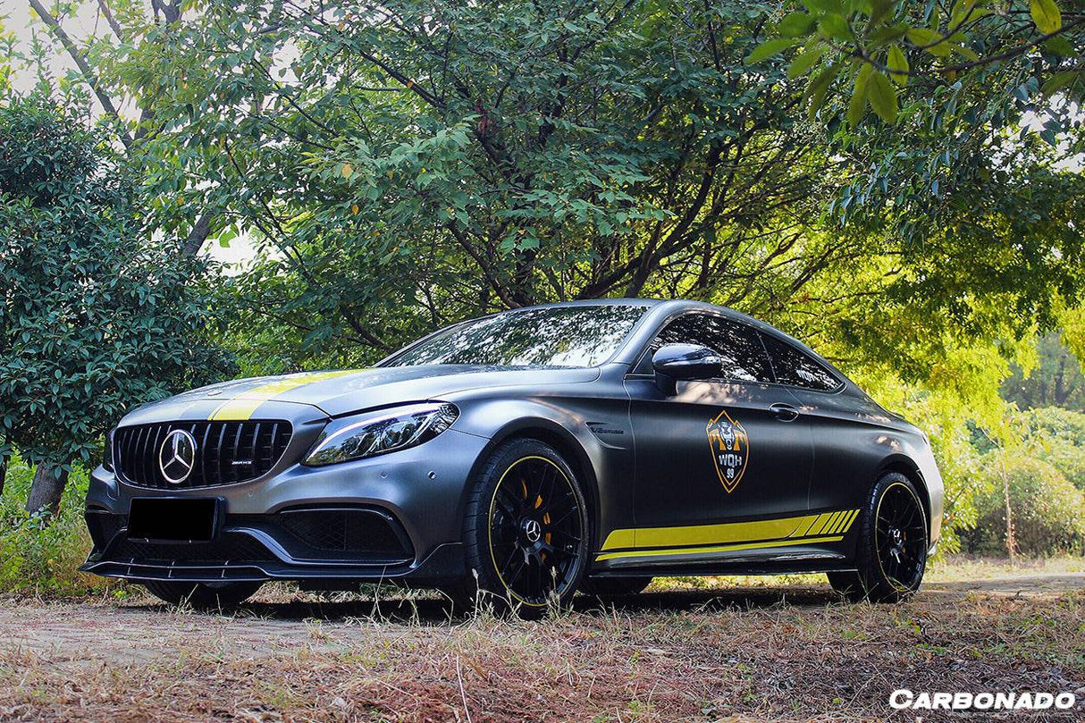 2015-2021 Mercedes Benz W205 C63  S AMG Coupe BR Style Front Lip