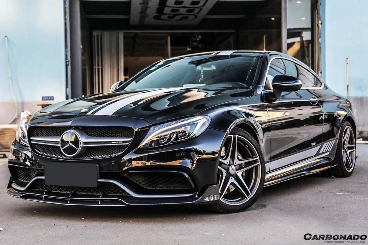 2015-2021 Mercedes Benz W205 C63  S AMG Coupe BR Style Front Lip