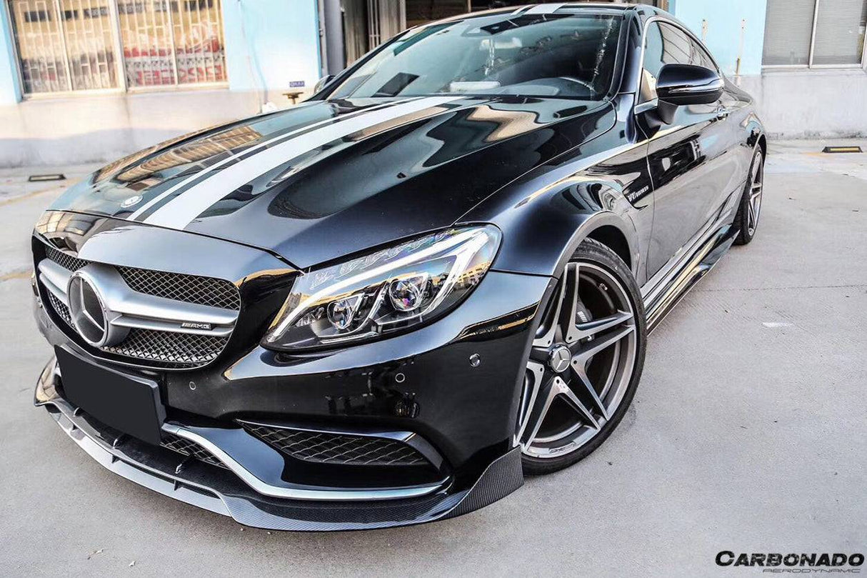 2015-2021 Mercedes Benz W205 C63  S AMG Coupe BR Style Front Lip