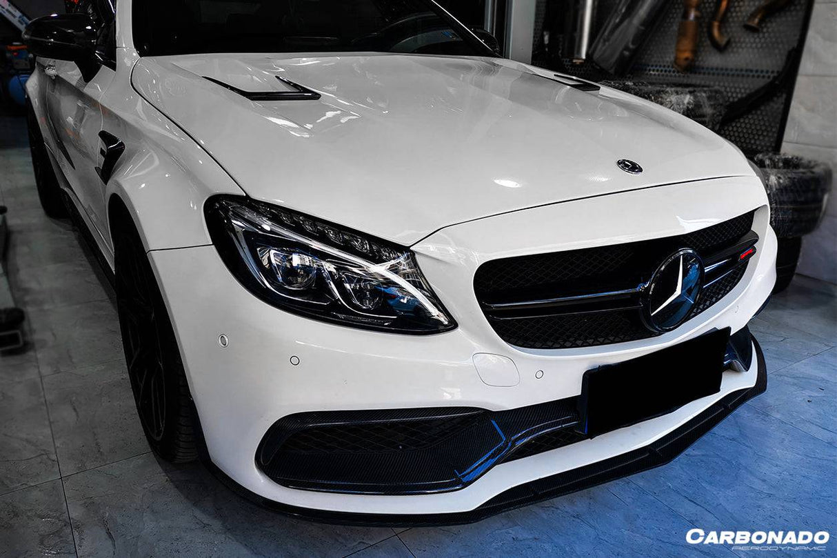 2015-2021 Mercedes Benz W205 C63S AMG Sedan & Coupe BKSS Style Hood