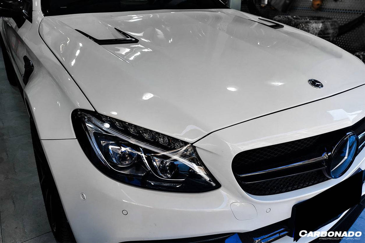 2015-2021 Mercedes Benz W205 C63S AMG Sedan & Coupe BKSS Style Hood