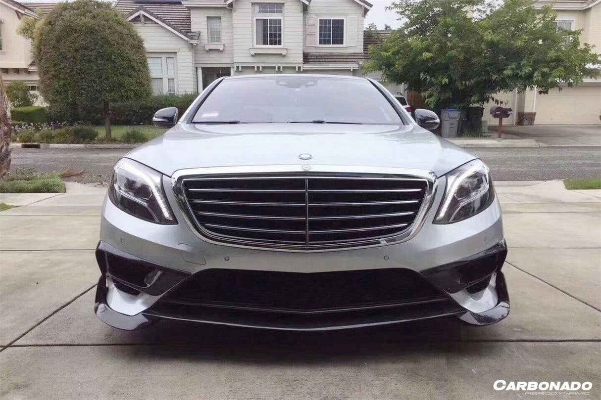 2014-2017 Mercedes Benz W222.1 S63 AMG BRS Style Carbon Fiber Front Lip