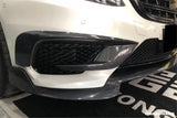 2014-2017 Mercedes Benz W222.1 S63 AMG BRS Style Carbon Fiber Front Bumper Air Vents
