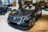 2018-2020 Mercedes Benz W222 Facelift Sedan IA Style Front Bumper Canards | Fits S450, S560 AMG