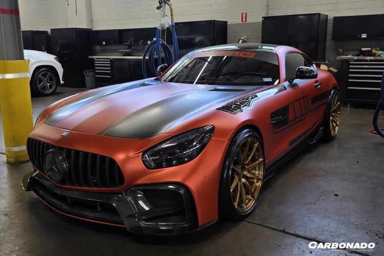 2015-2021 Mercedes Benz AMG GT GTS GTC GTR BK Style Partial Carbon Fiber Front Fender