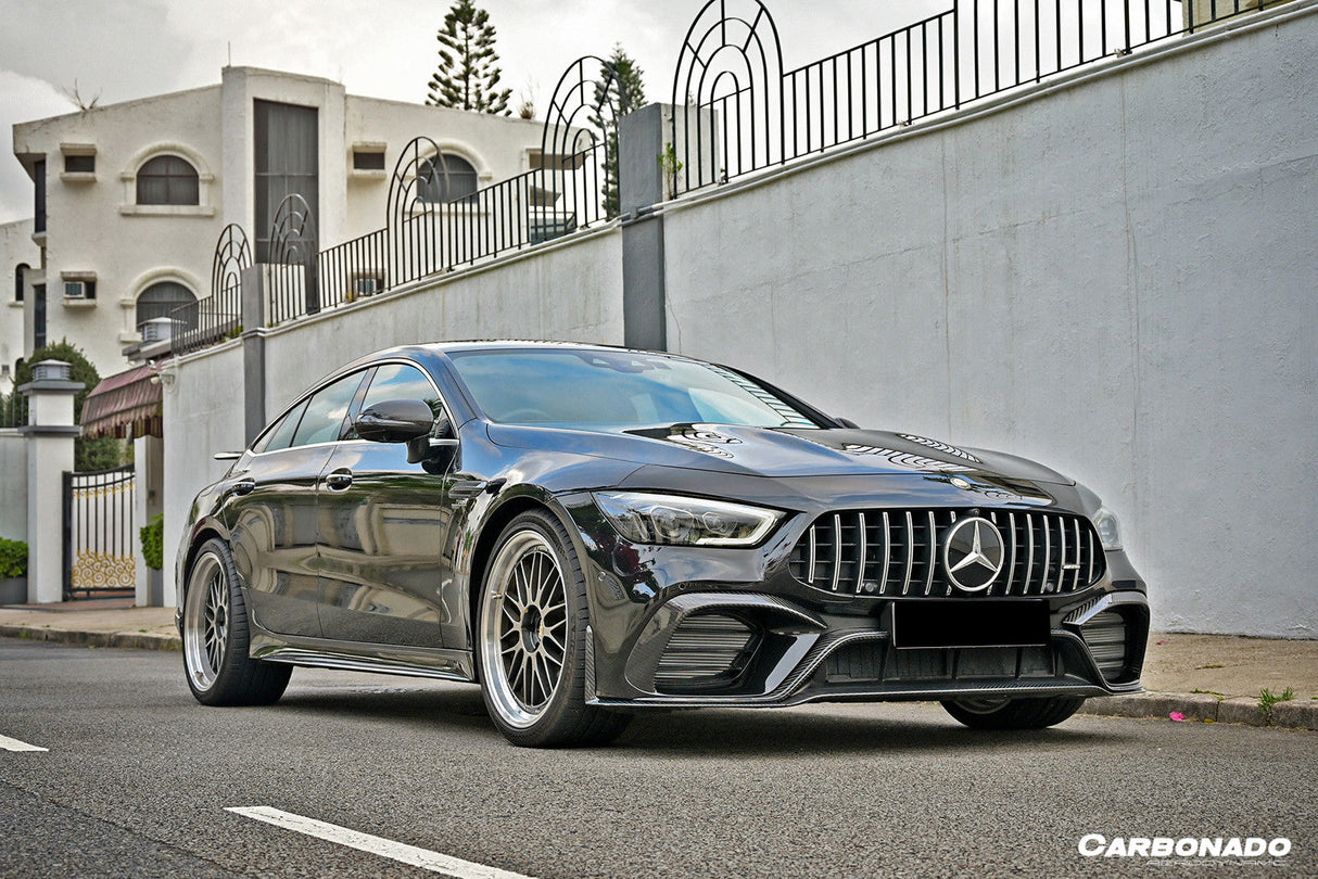 2019-2023 Mercedes Benz AMG GT63  S 4Door Coupe X290 OEM Style Carbon Fiber Front Lip