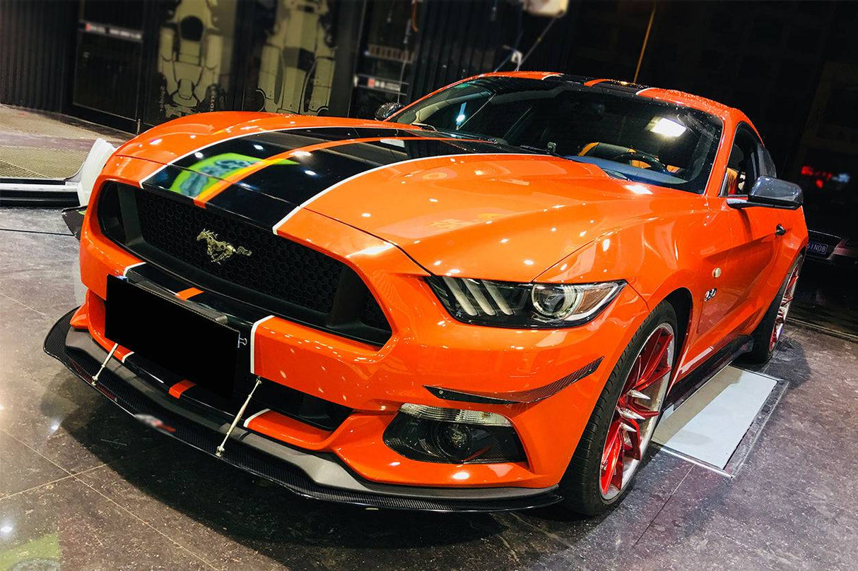 2015-2017 Ford Mustang APR Style Carbon Fiber Front Lip Underboard