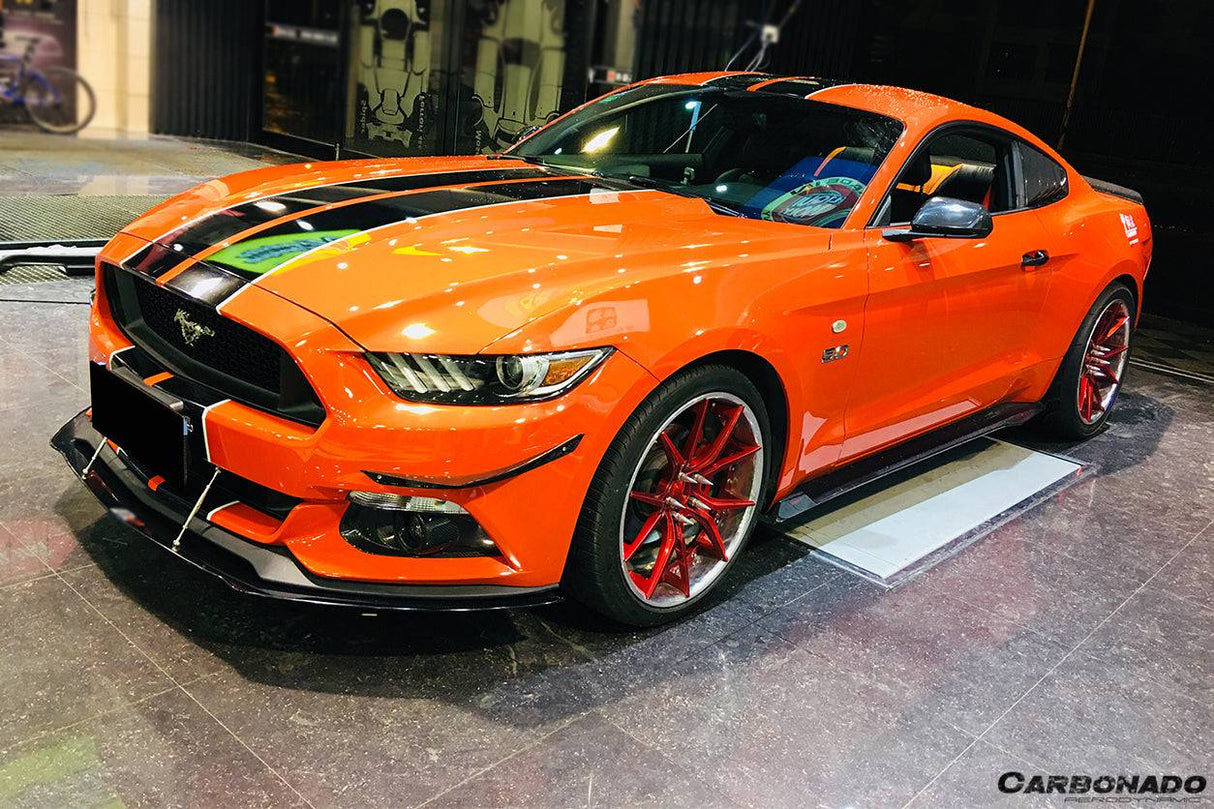 2015-2017 Ford Mustang APR Style Carbon Fiber Front Lip Underboard