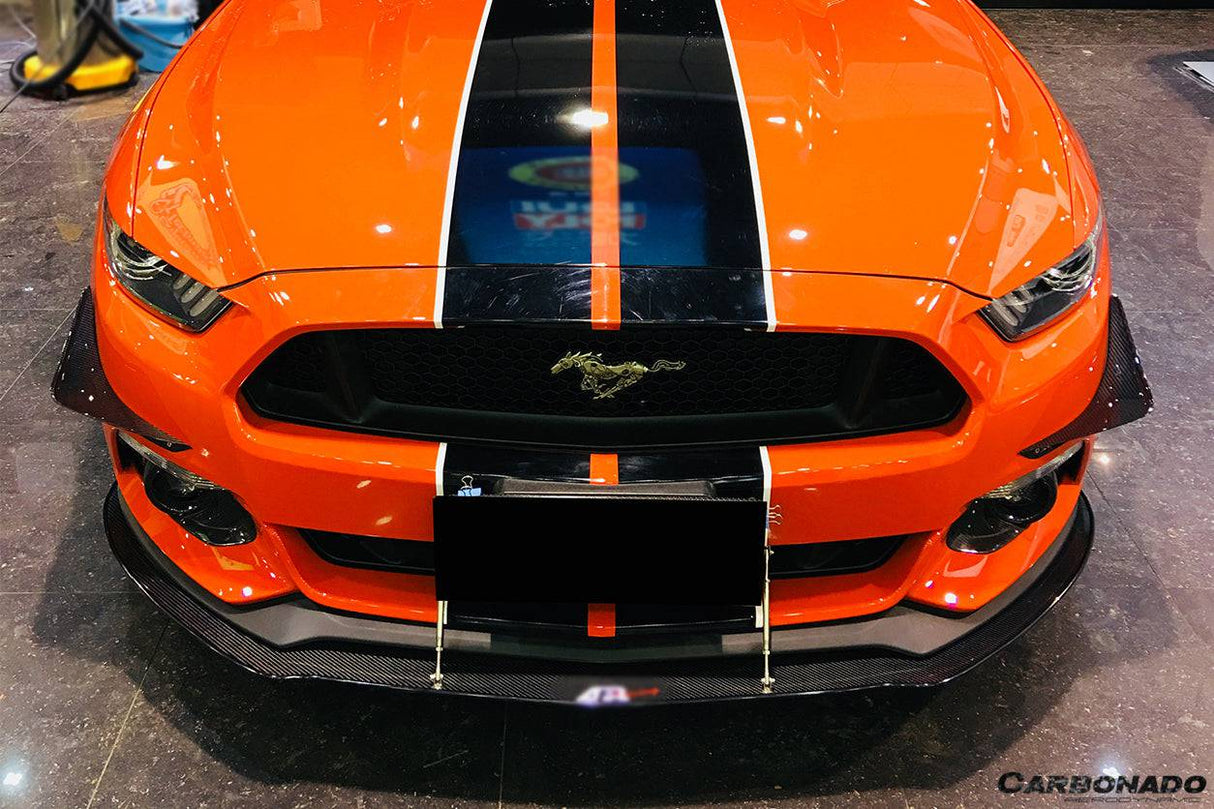 2015-2017 Ford Mustang APR Style Carbon Fiber Front Lip Underboard
