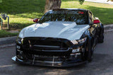 2015-2017 Ford Mustang TRU Style Carbon Fiber Front Bumper Up Grill