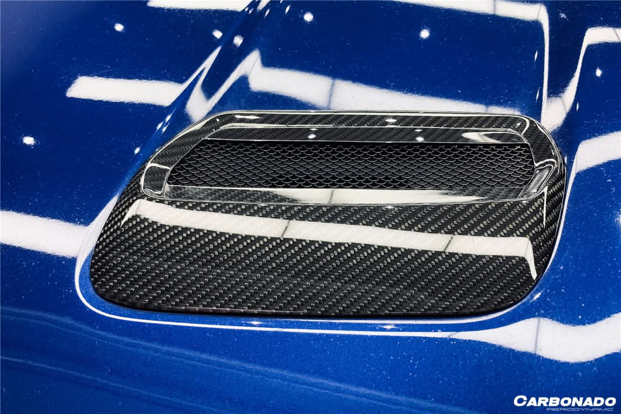 2018-2023 Ford Mustang Carbon Fiber Hood Vents
