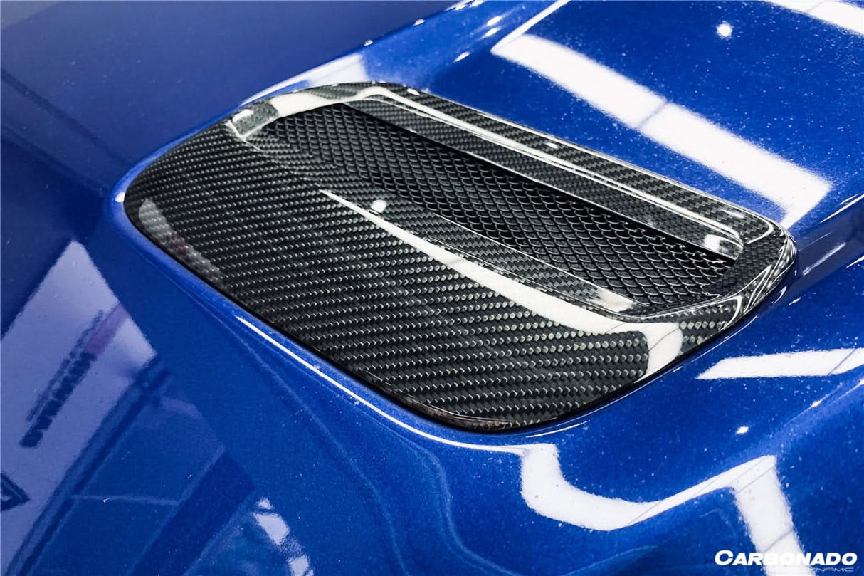 2018-2023 Ford Mustang Carbon Fiber Hood Vents