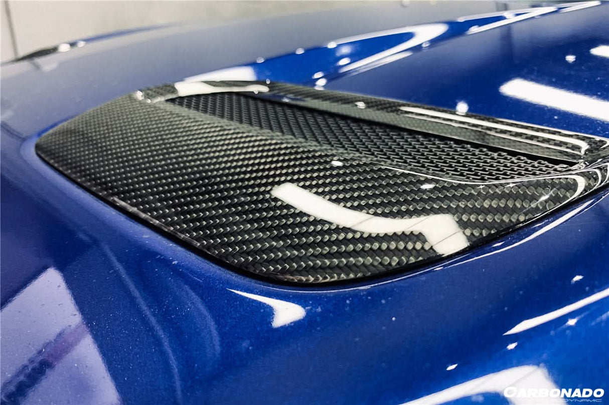2018-2023 Ford Mustang Carbon Fiber Hood Vents