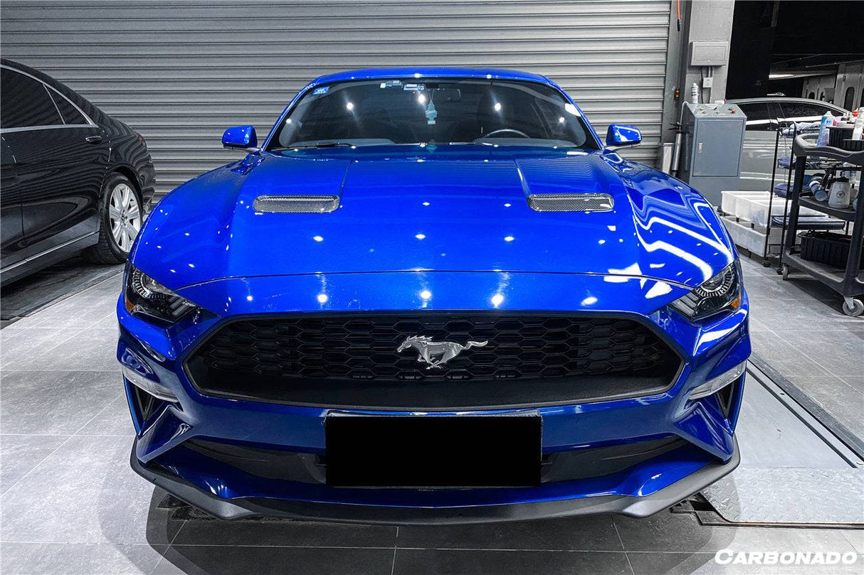 2018-2023 Ford Mustang OEM Style Carbon Fiber Hood Vents