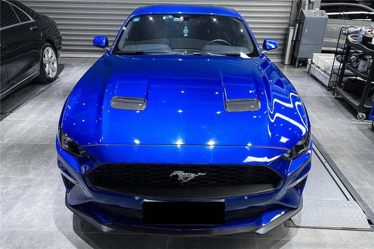 2018-2023 Ford Mustang OEM Style Carbon Fiber Hood Vents