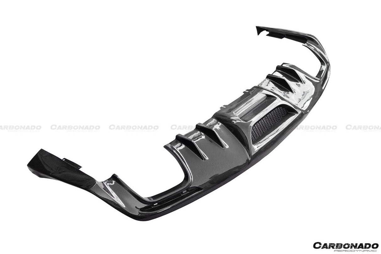 2015-2017 Ford Mustang Rsh Style Carbon Fiber Rear Diffuser Lip