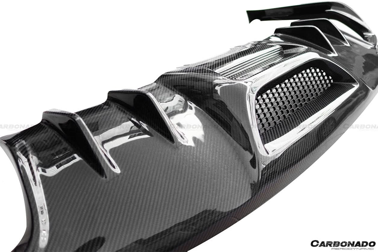 2015-2017 Ford Mustang Rsh Style Carbon Fiber Rear Diffuser Lip