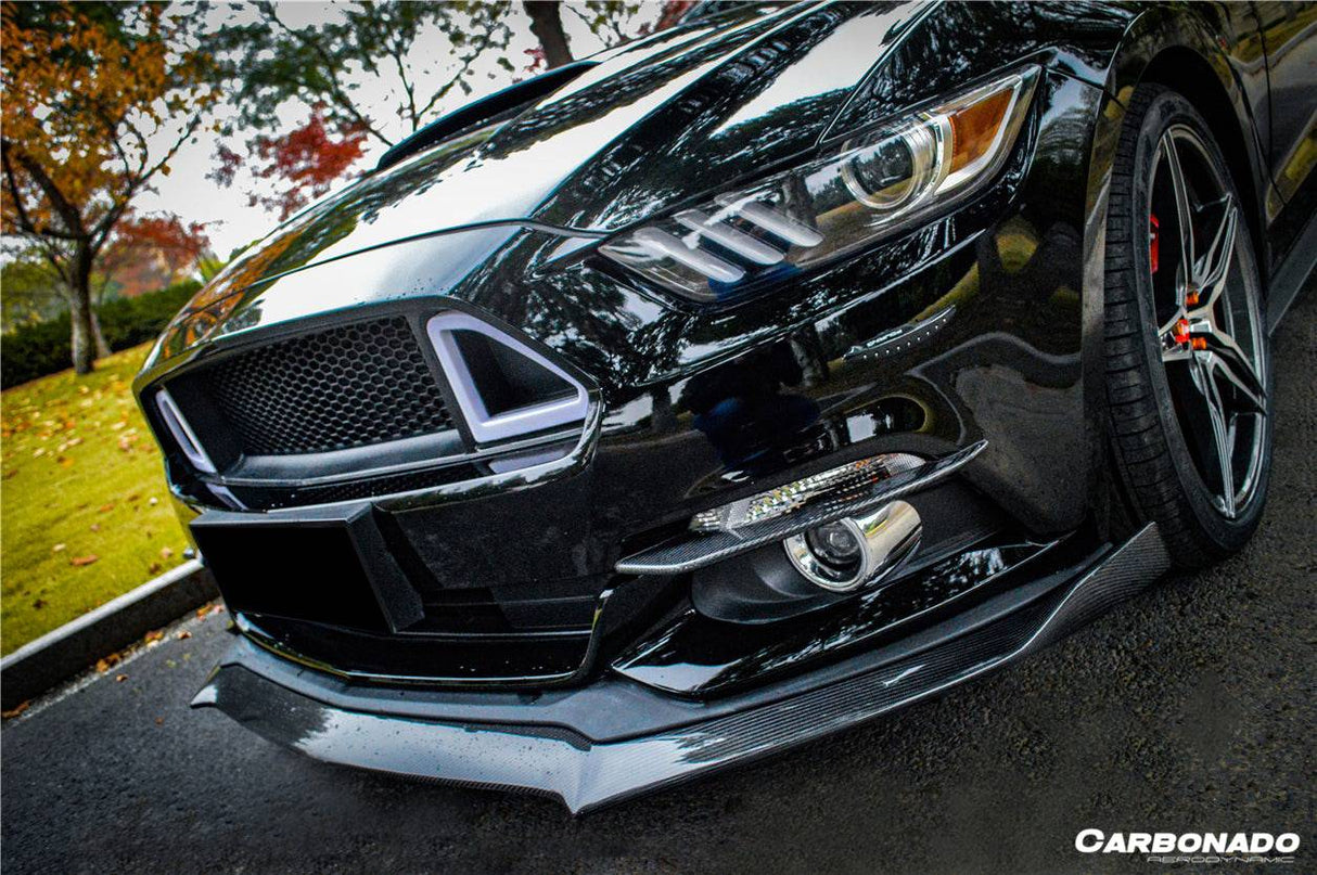 2015-2017 Ford Mustang Rsh Style Carbon Fiber Front Lip
