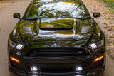 2015-2017 Ford Mustang Rsh Style Carbon Fiber Heat Extractors Hood Scoops