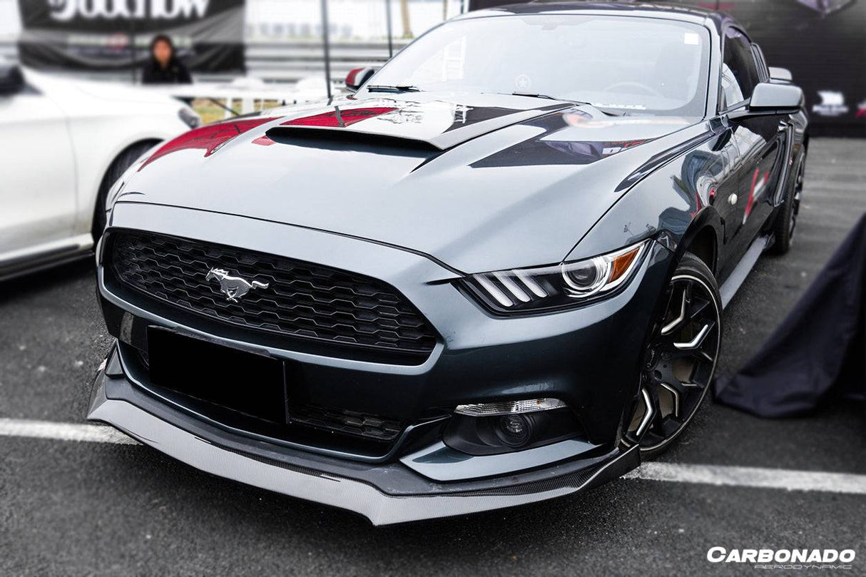 2015-2017 Ford Mustang Rsh Style Carbon Fiber Front Lip