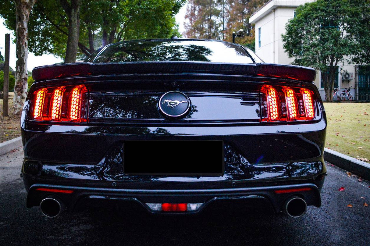 2015-2023 Ford Mustang Rsh Style Carbon Fiber Trunk Spoiler