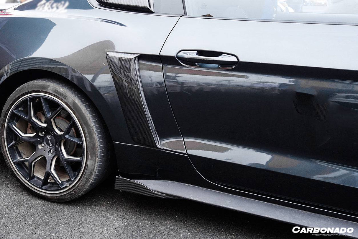 2015-2017 Ford Mustang Rsh Style Side Skirts Winglets