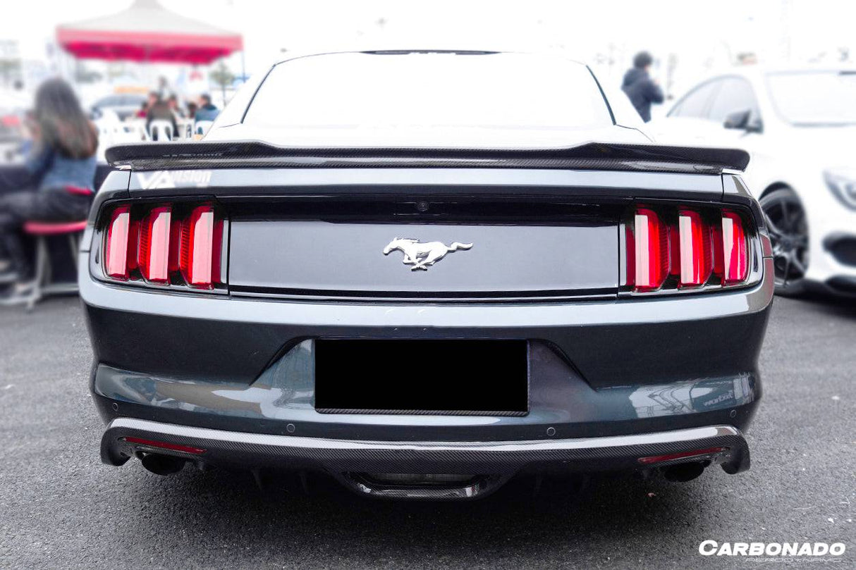 2015-2023 Ford Mustang Rsh Style Carbon Fiber Trunk Spoiler