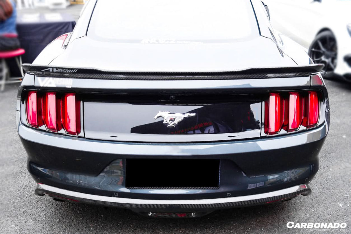 2015-2017 Ford Mustang Rsh Style Carbon Fiber Rear Diffuser Lip