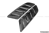 2015-2017 Ford Mustang Rsh Style Carbon Fiber Heat Extractors Hood Scoops