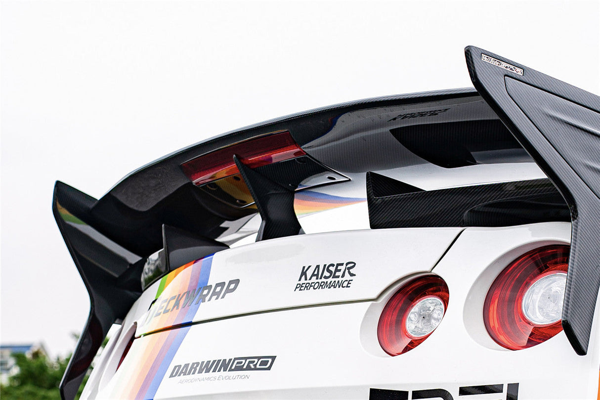 2007-2025 Nissan GTR R35 CBA DBA EBA VS Style Carbon Fiber Trunk Wing Spoiler