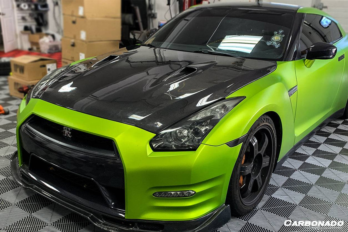 2008-2016 Nissan GTR R35 CBA  DBA BSE Style Carbon Fiber Hood