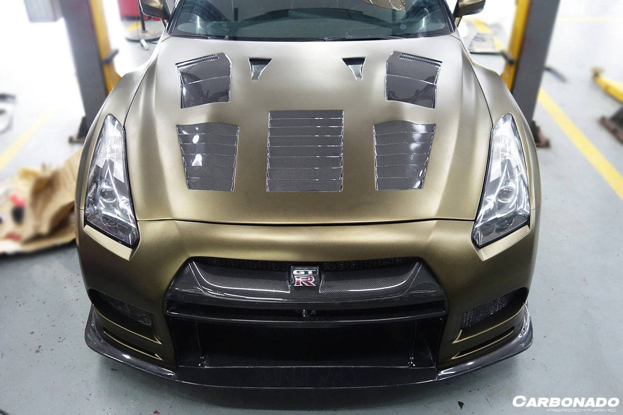2009-2016 Nissan GTR R35 CBA DBA TP-2 Style Hood