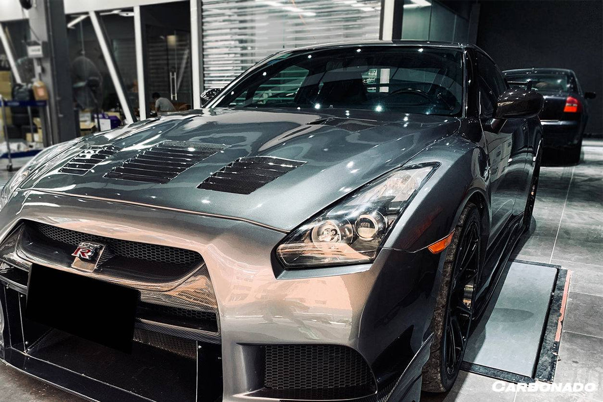 2008-2016 Nissan GTR R35 CBA DBA TP Style Carbon Fiber Hood