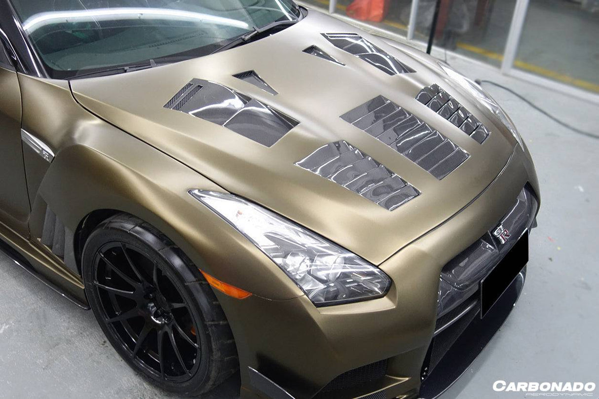 2009-2016 Nissan GTR R35 CBA DBA TP-2 Style Hood