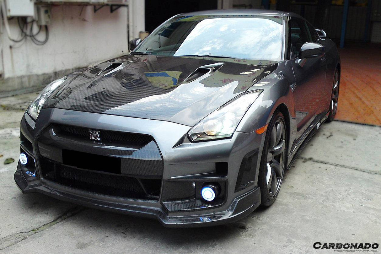 2008-2016 Nissan GTR R35 CBA  DBA BSE Style Carbon Fiber Hood